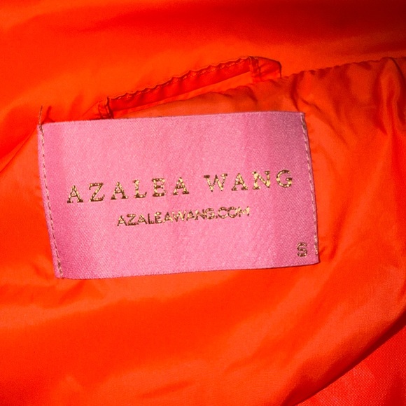 Azalea wang Colorblock yellow Orange pink striped Puffer Jacket sm - Picture 3 of 3